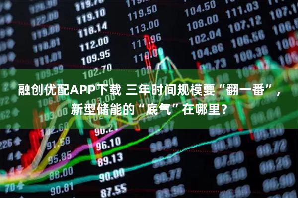 融创优配APP下载 三年时间规模要“翻一番”，新型储能的“底气”在哪里？