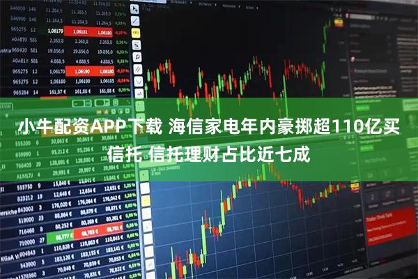 小牛配资APP下载 海信家电年内豪掷超110亿买信托 信托理财占比近七成