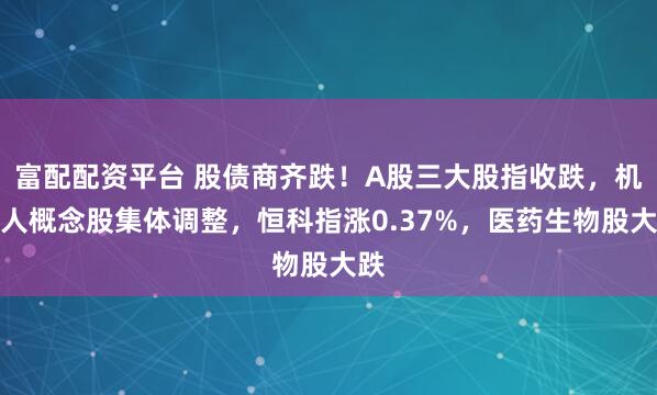 富配配资平台 股债商齐跌！A股三大股指收跌，机器人概念股集体调整，恒科指涨0.37%，医药生物股大跌